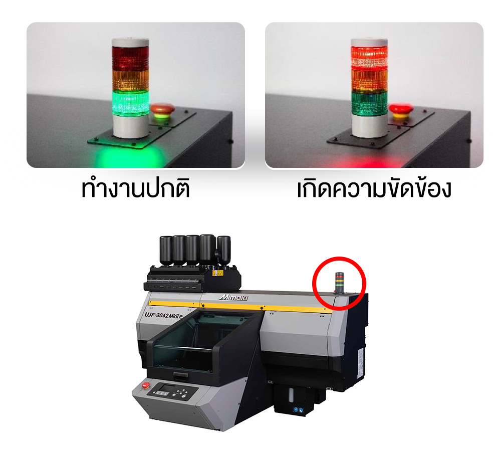 ไฟแสดงสถานะ mimaki nijinpropad